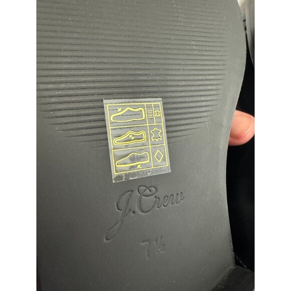 J.Crew Sz 7.5 Spazzo Rib Cuff Boot In Patent Italian Leather Black Round Toe NWB - Picture 9 of 13